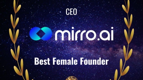 Best Female Founder, Founder World Maithilee Samant mirro.ai
