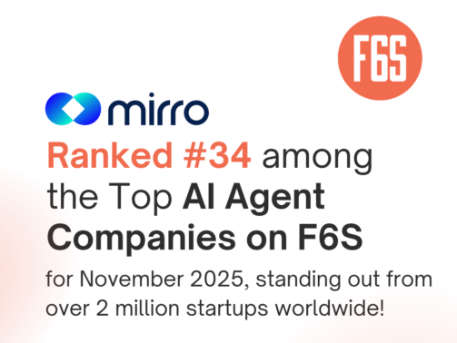 Ranked 34 among the Top AI Agent Companies on F6S